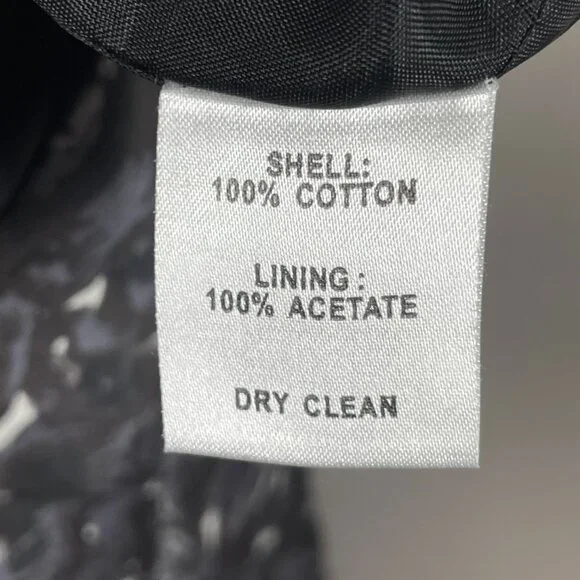 NEW Ann Taylor Loft Skirt Womens 10 black gray floral pencil straight - Picture 4 of 7